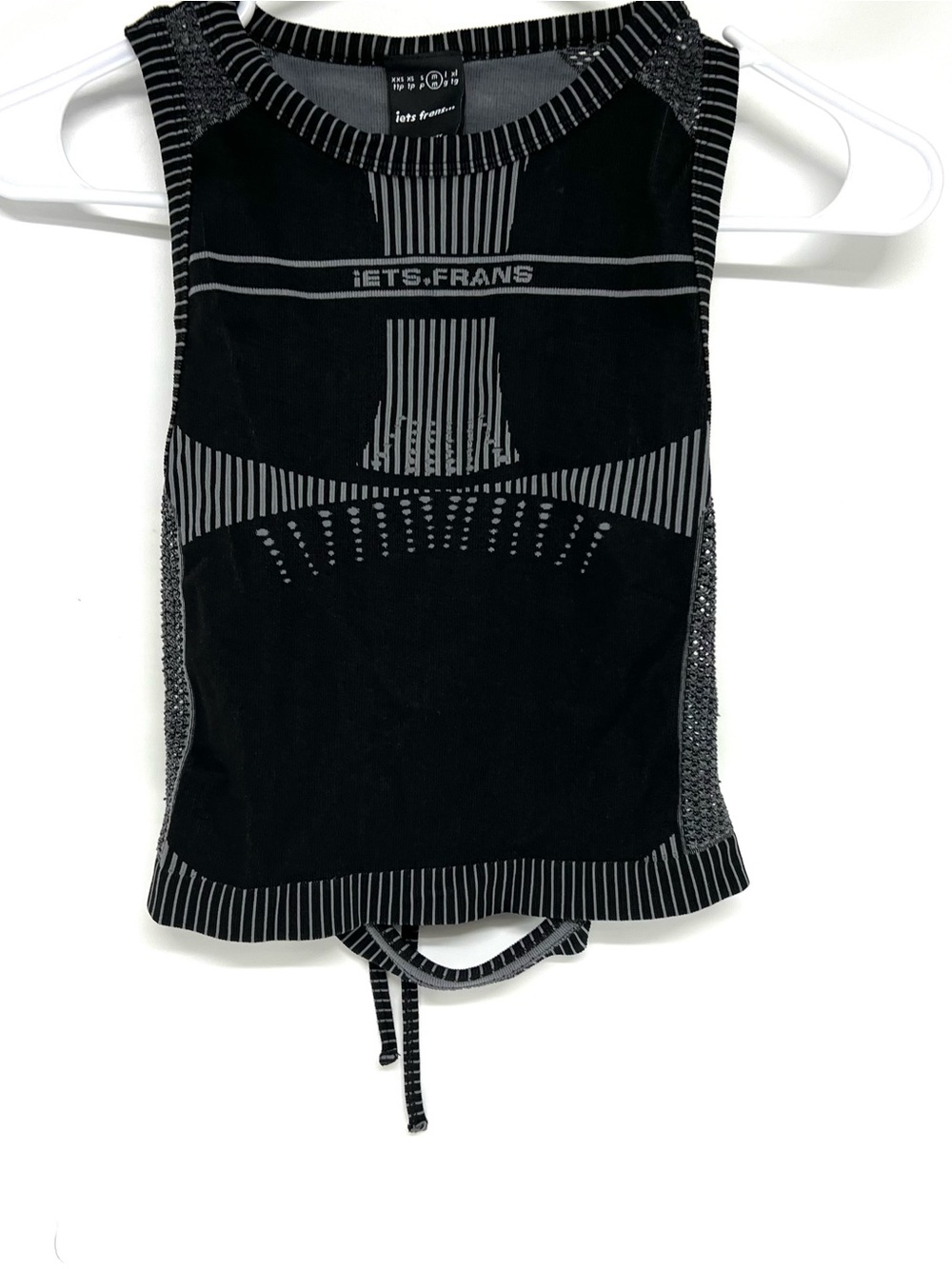 iets frans cropped stretch tank top women’s medium